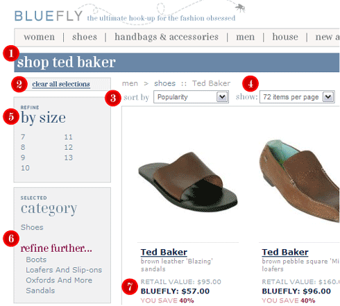 site internet e-commerce bluefly